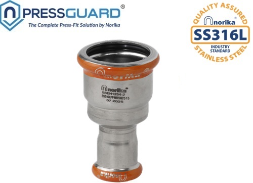 Stainless Steel 316L Press Fit Reducing Socket